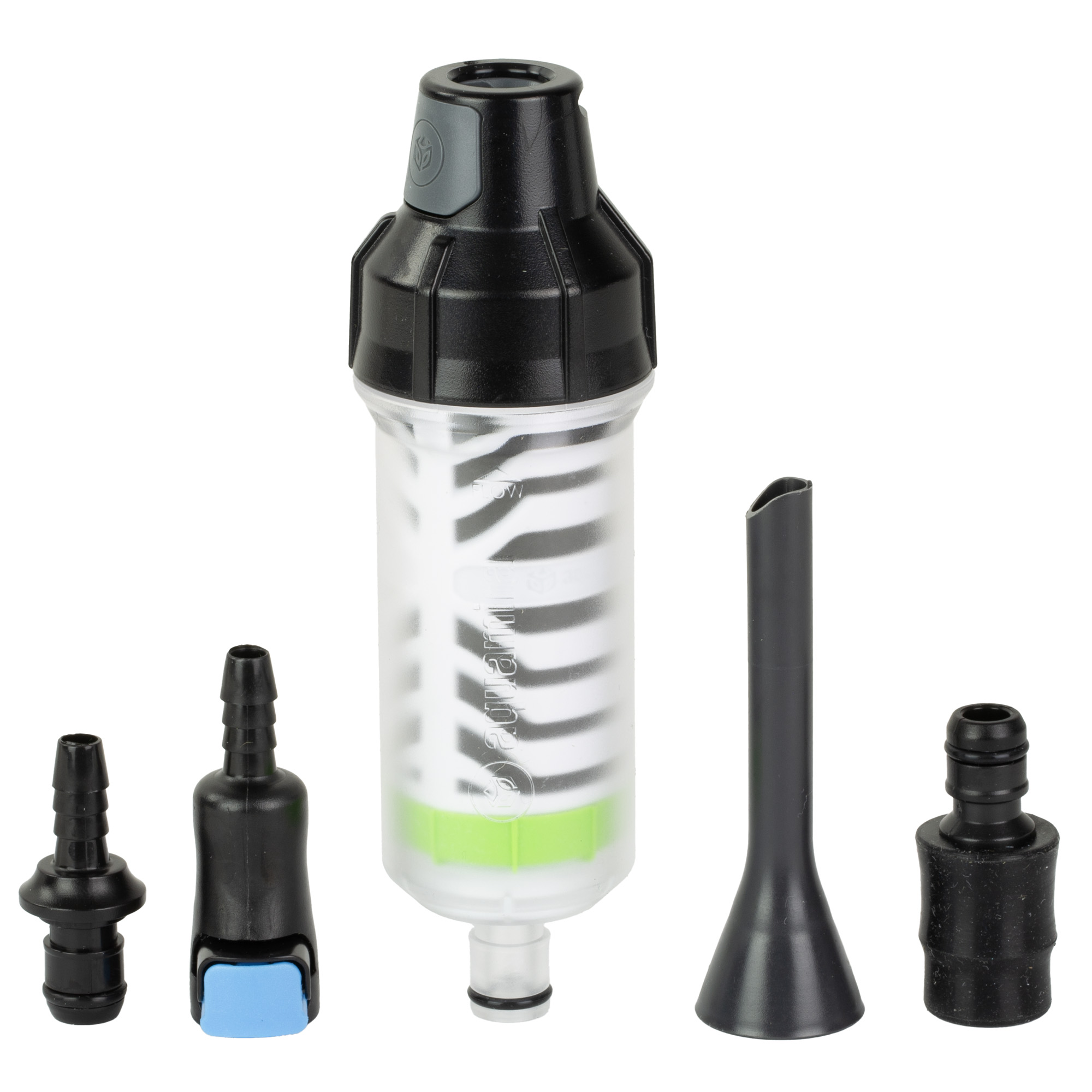 Aquamira Frontier Max, Filtration System, Includes Backcountry Plus Filter, Black and Gray 67016
