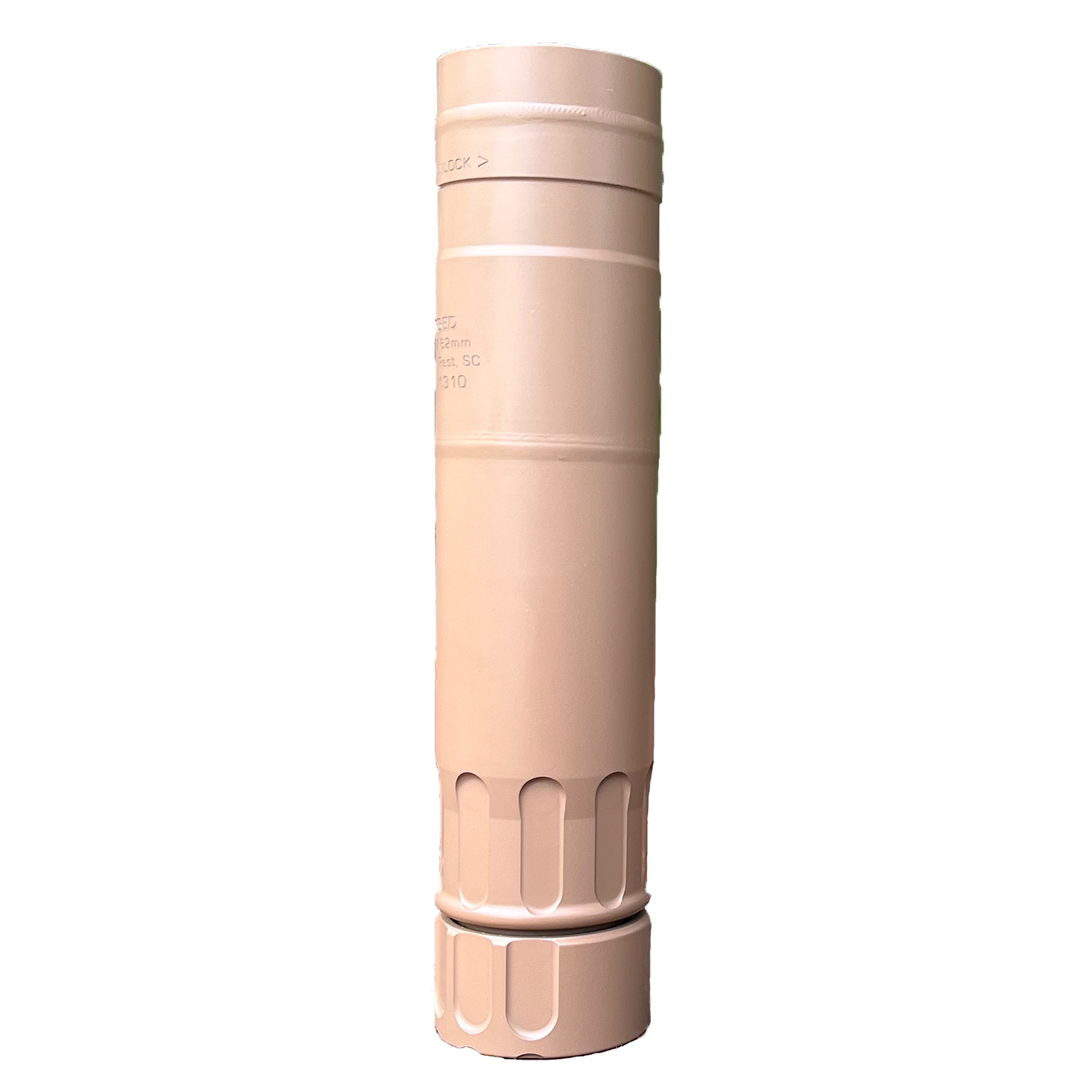 Rugged Suppressors Razor762, Rifle Suppressor, 7.62MM To .300 Remington Ultra Mag, Full-Auto Rated, 1.5 Diameter, 6.4 Length, 15.3oz Weight, 17-4 PH Stainless Steel Construction, High Temp Cerakote Finish, Black RZRFDE762