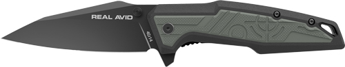REAL AVID RAV-1 KNIFE MANUAL 3.25 BLADE GREEN/BLACK