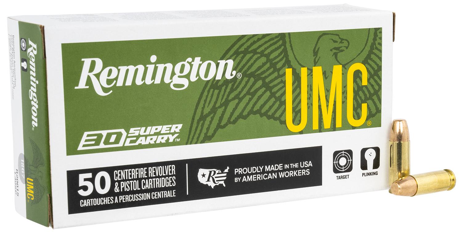 Remington Ammunition R20015 UMC  30 Super Carry 100 gr Full Metal