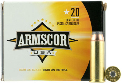 ARMSCOR 44 REM MAG 240GR JHP 20RD 25BX/CS