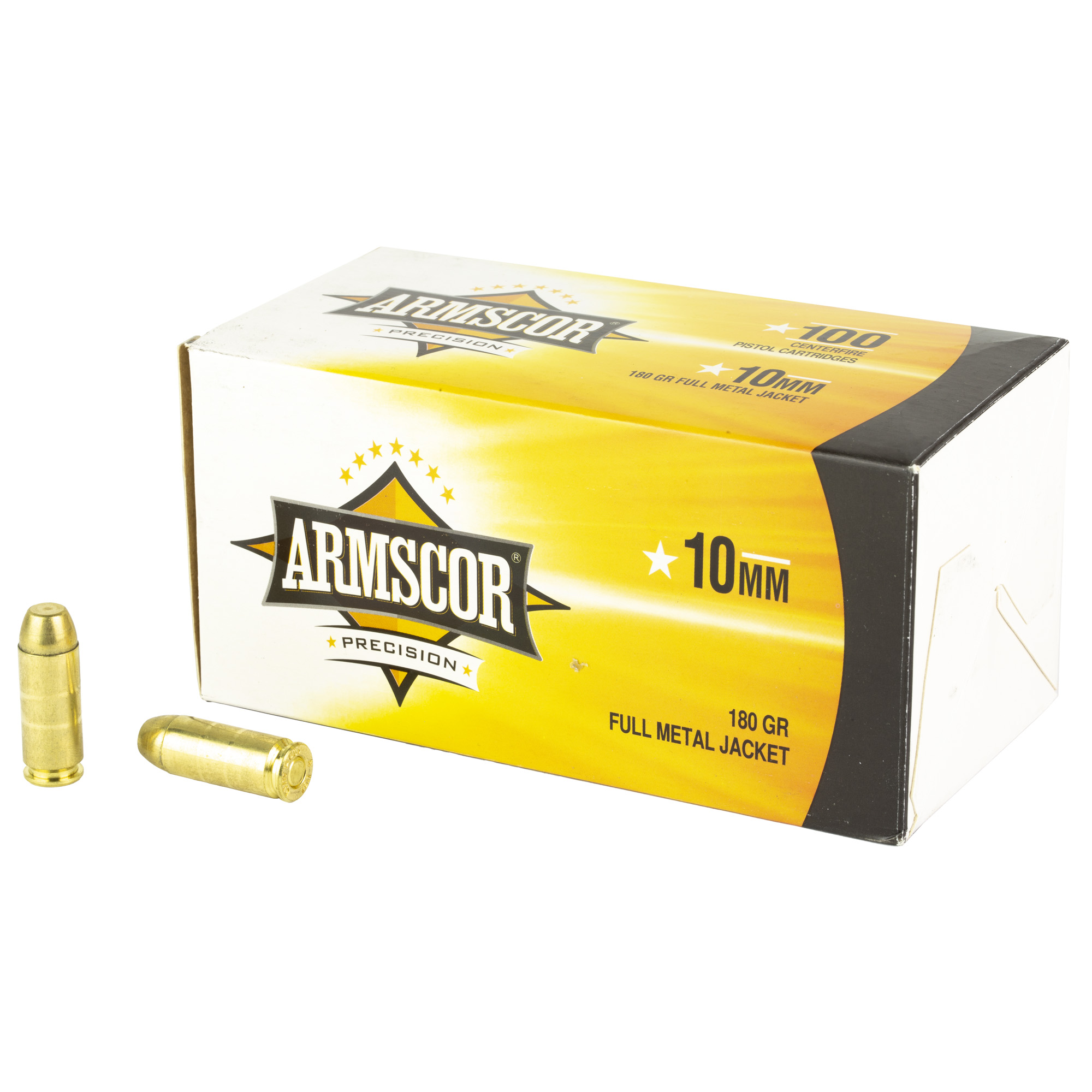 Armscor Ammo, 10MM, 180 Grain, Full Metal Jacket, 100 Round Box 50440