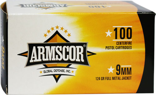 Armscor 50445 Precision Value Pack 9mm Luger 124 gr Full Metal Ja