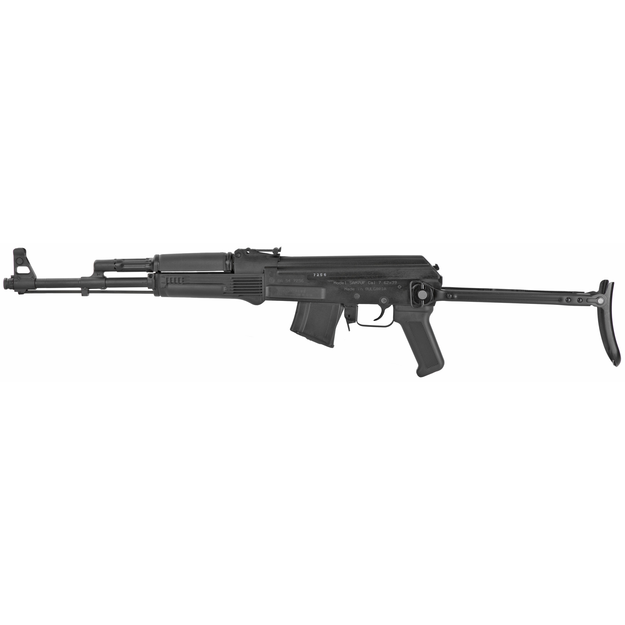 Arsenal, Inc. SAM7UF-85, Semi-automatic Rifle, AK, 762X39, 16.3 Hammer Forged Barrel, Milled Receiver, Matte Finish, Black, Underfolding Stock, Polymer Furniture, FIME Group FM-922EUS Enhanced 2-Stage Trigger, Adjustable Iron Sights, 10 Rounds, 1 Mag