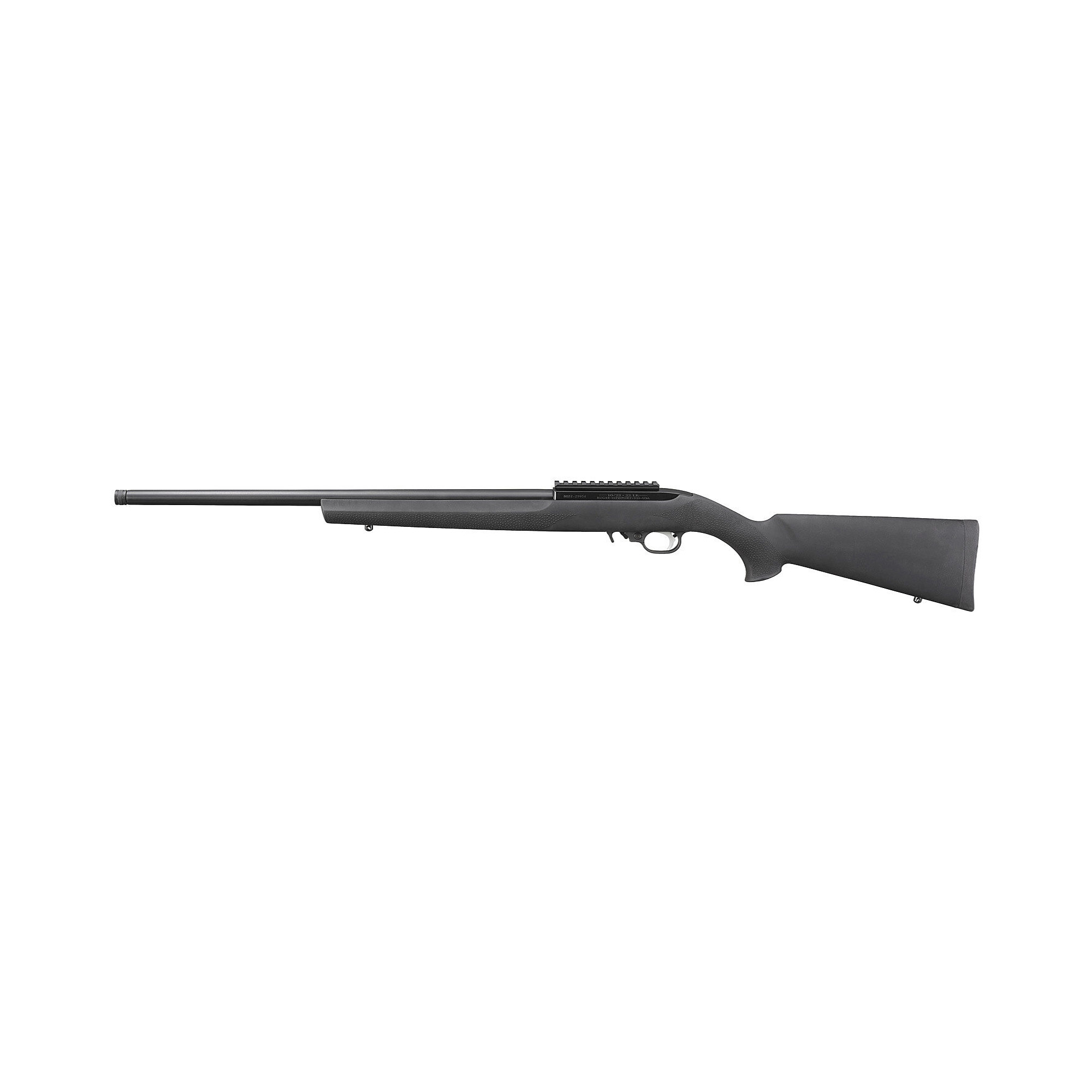 Ruger 10/22, TALO Edition, Semi-automatic Rifle, 22 LR, 20 Light Varmint Target Threaded Barrel, Powdercoat Finish, Black, Hogue Tactical Stock, 10 Rounds, 1 Magazine 31222