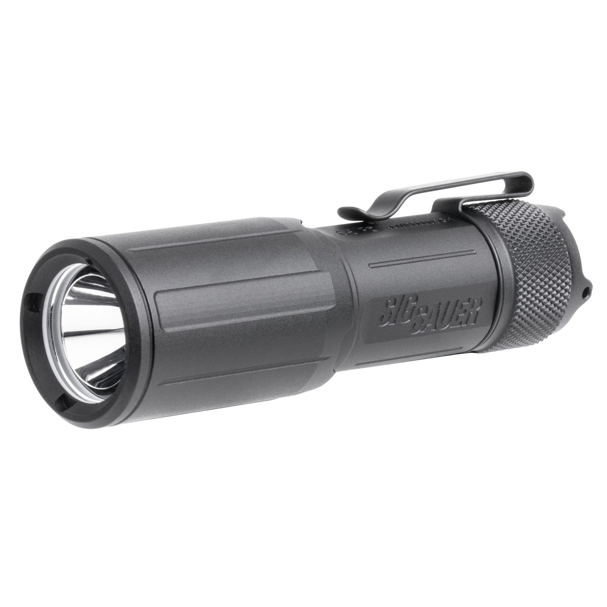 Sig Sauer FOXTROT EDC, Compact, Flashlight, 1350 Lumens, Includes Clip and Two Tailcaps, Rechargeable, Matte Finish, Black SOFEC001