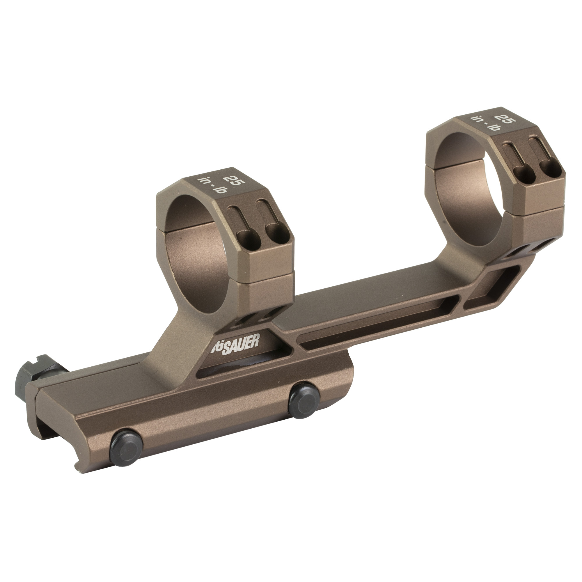 Sig Sauer Alpha-MSR, Scope Mount, 30mm, 1.535 Height, 0 MOA, Anodized Finish, Coyote Brown, Fits Picatinny SOA20016