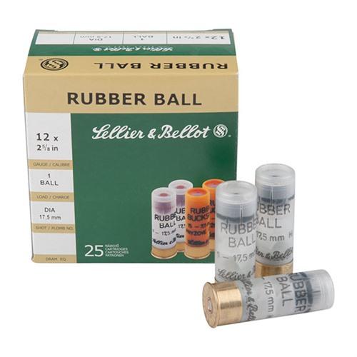 12 GAUGE 2-5/8'' 1 RUBBER BALL AMMO