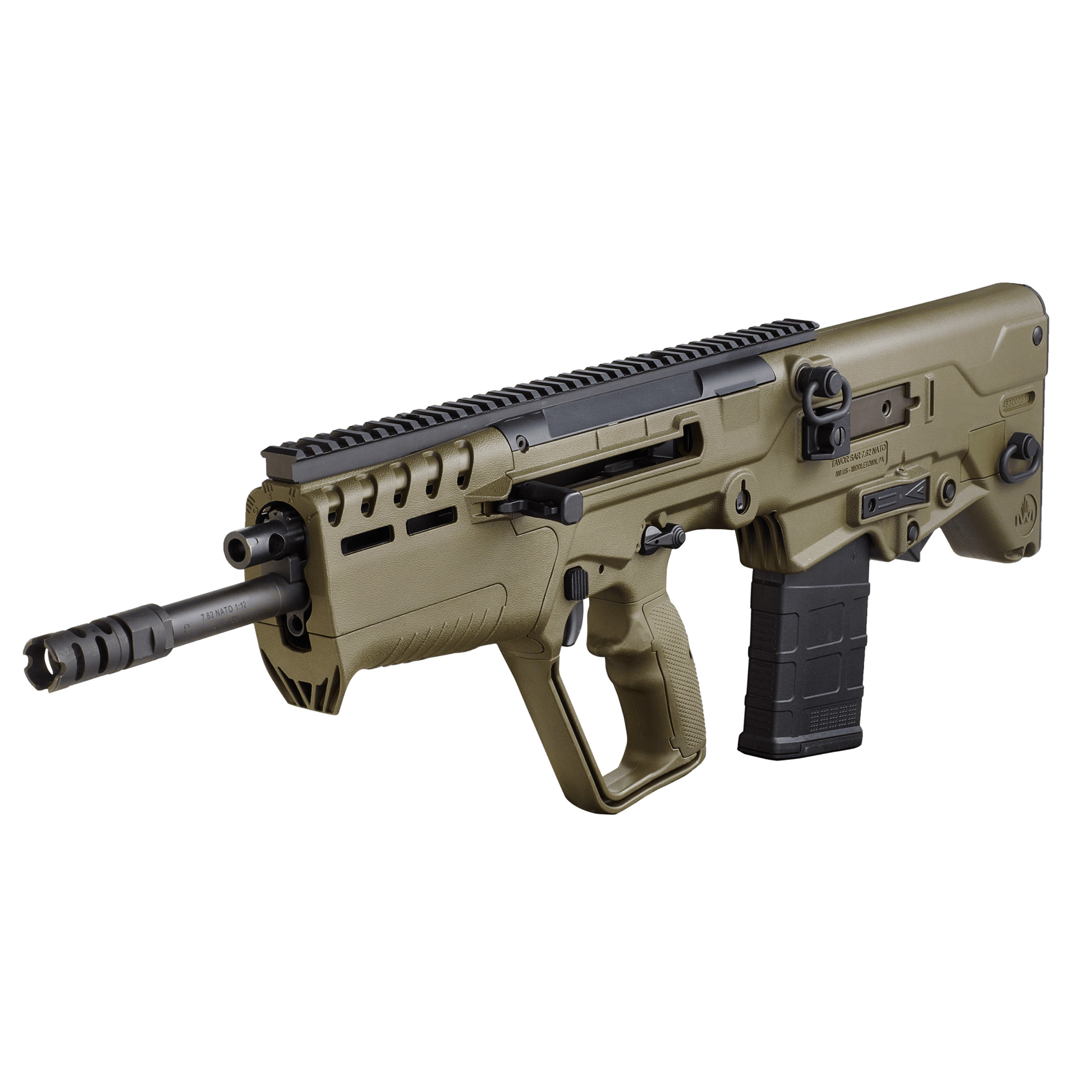 IWI US, Inc Tavor 7, Semi-automatic, Bullpup, 308 Win, 762NATO, 20 Barrel, OD Green, 1 Mag, 20Rd T7G20