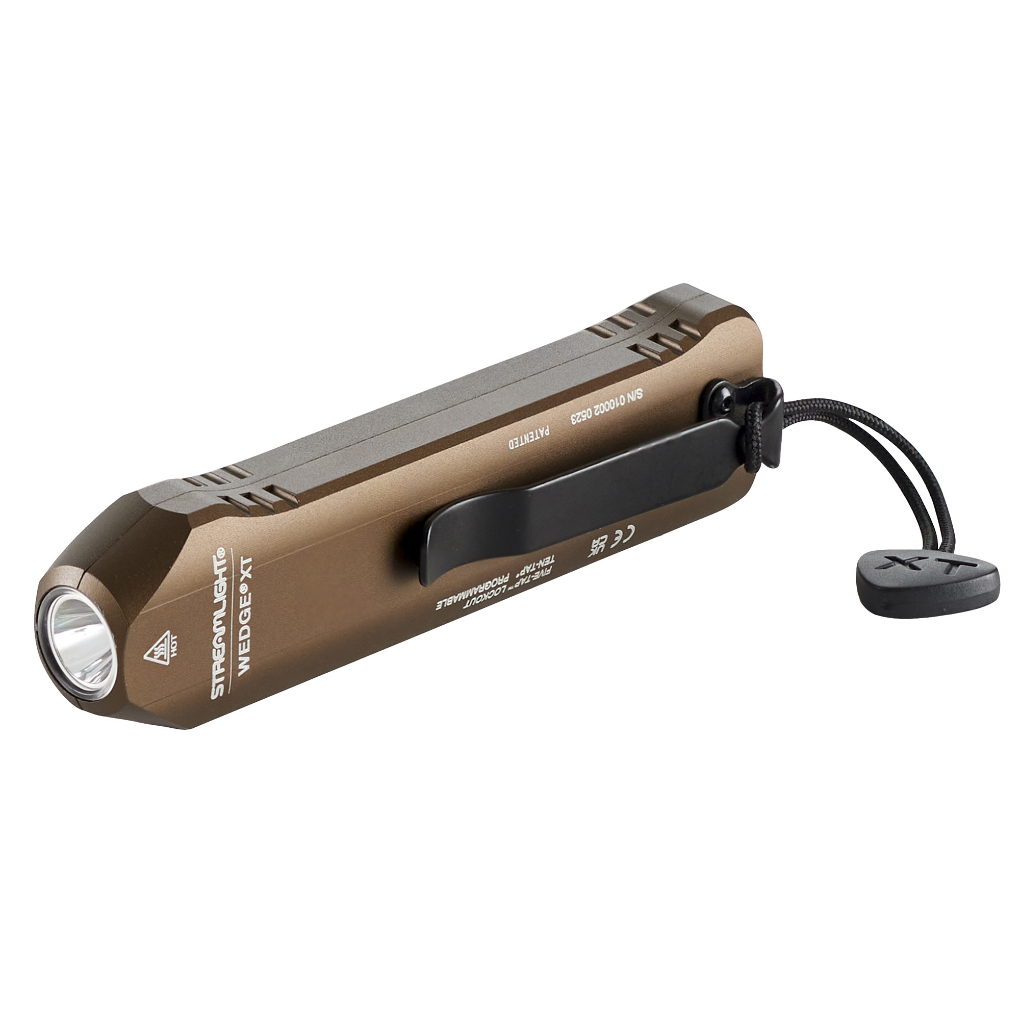 Streamlight Wedge XT, Rechargeable Flashlight, 500 Lumens, USB Charging Cord, Coyote 88813