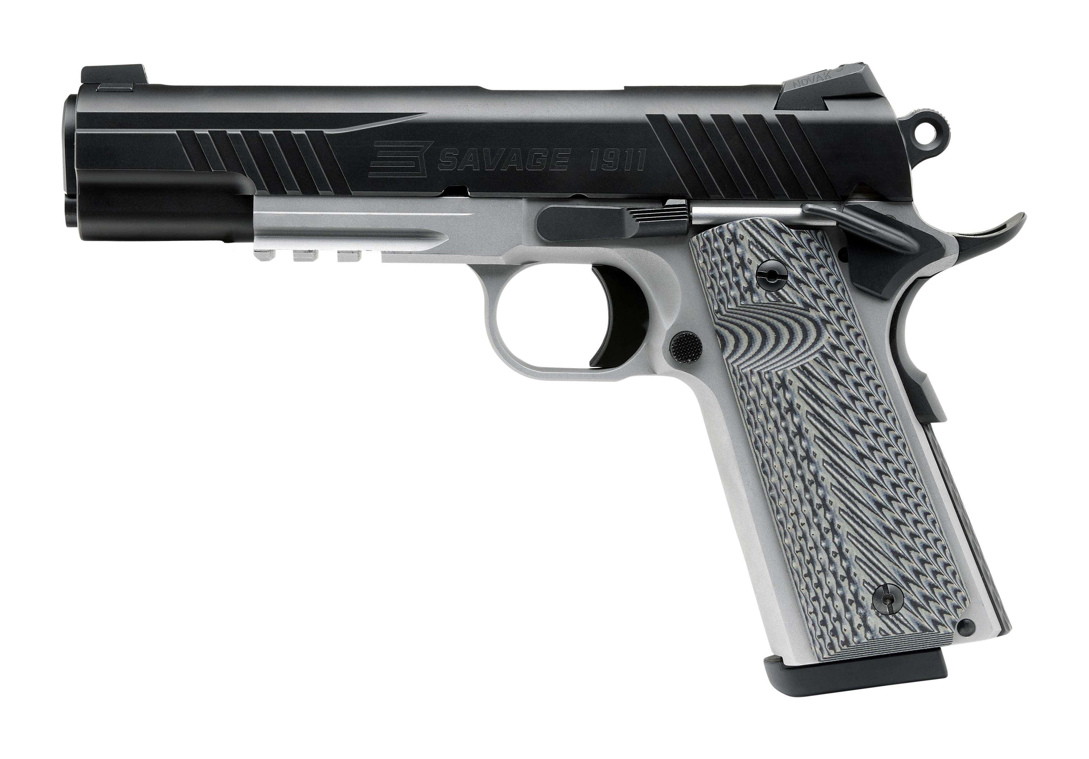 1911 GOV 45ACP BL/SS RAIL