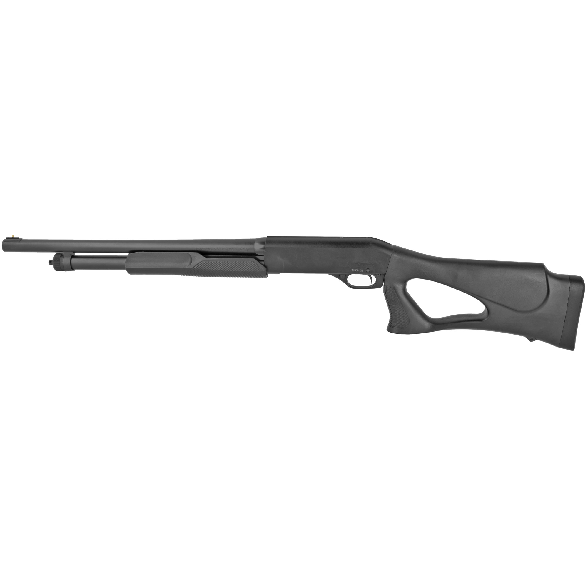 Stevens 320 Security Thumbhole, Pump Action Shotgun, 12 Gauge, 3 Chamber, 18.5 Barrel, Cylinder Bore, Matte Finish, Blued, Bead Sight, Synthetic Thumbhole Stock, 5 Rounds 23246