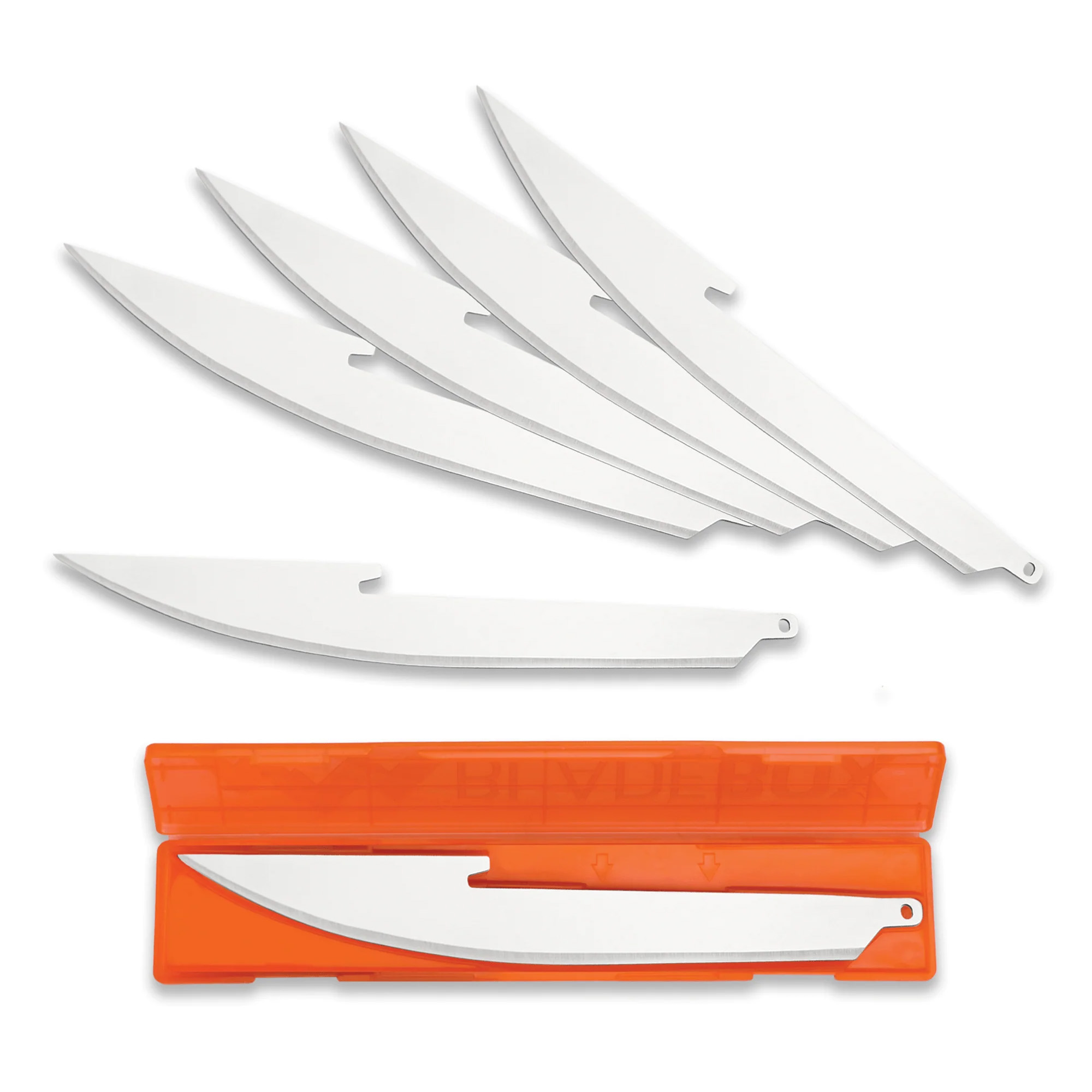 Outdoor Edge Edge Boning/Filet Blades, Plain Edge, 5 Blades, 420J2 Stainless Steel, 6 Pack RR50-6