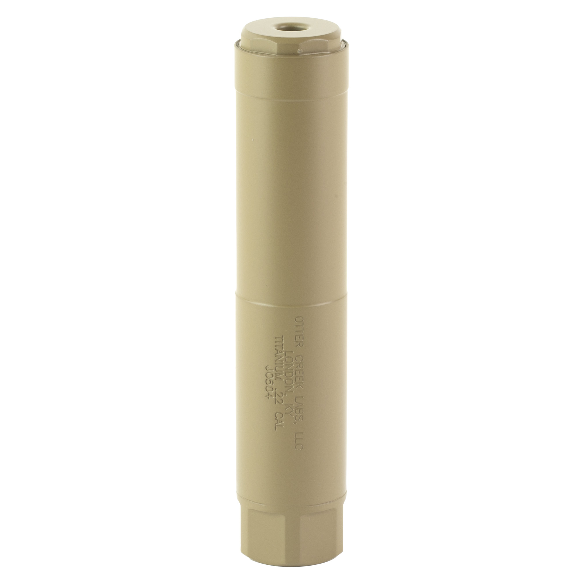 Otter Creek Labs Titanium, Rimfire Suppressor, 22 LR, Titanium Construction, 1/2x28 Direct Thread, Cerakote Finish, Flat Dark Earth TI22FDE