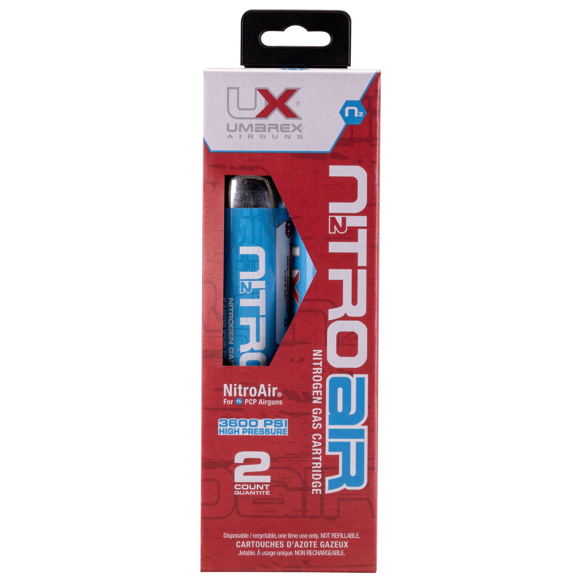 Umarex Umarex, 32 Gram Nitrogen Cylinder, Fits KOMPLETE NCR Air Rifle, 2 Pack 2211382