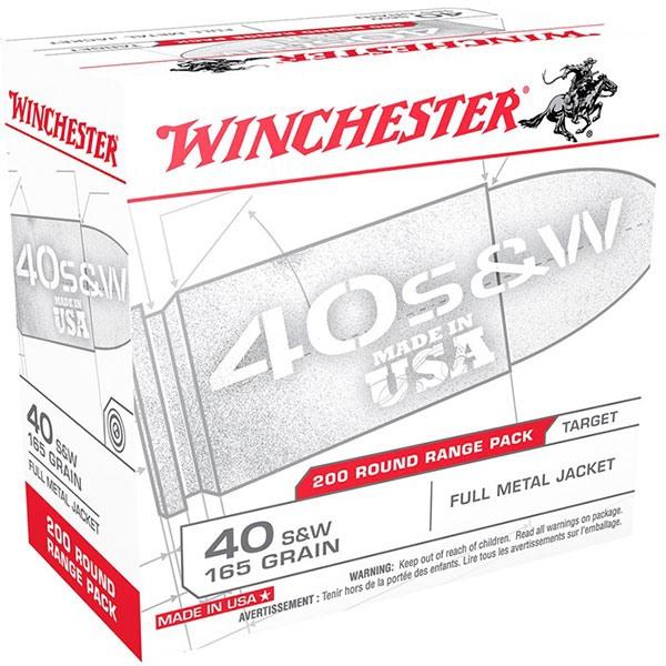 USA WHITE BOX 40 S&W HANDGUN AMMO