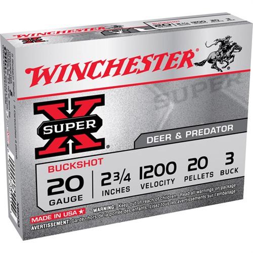 SUPER-X BUCKSHOT 20 GAUGE AMMO