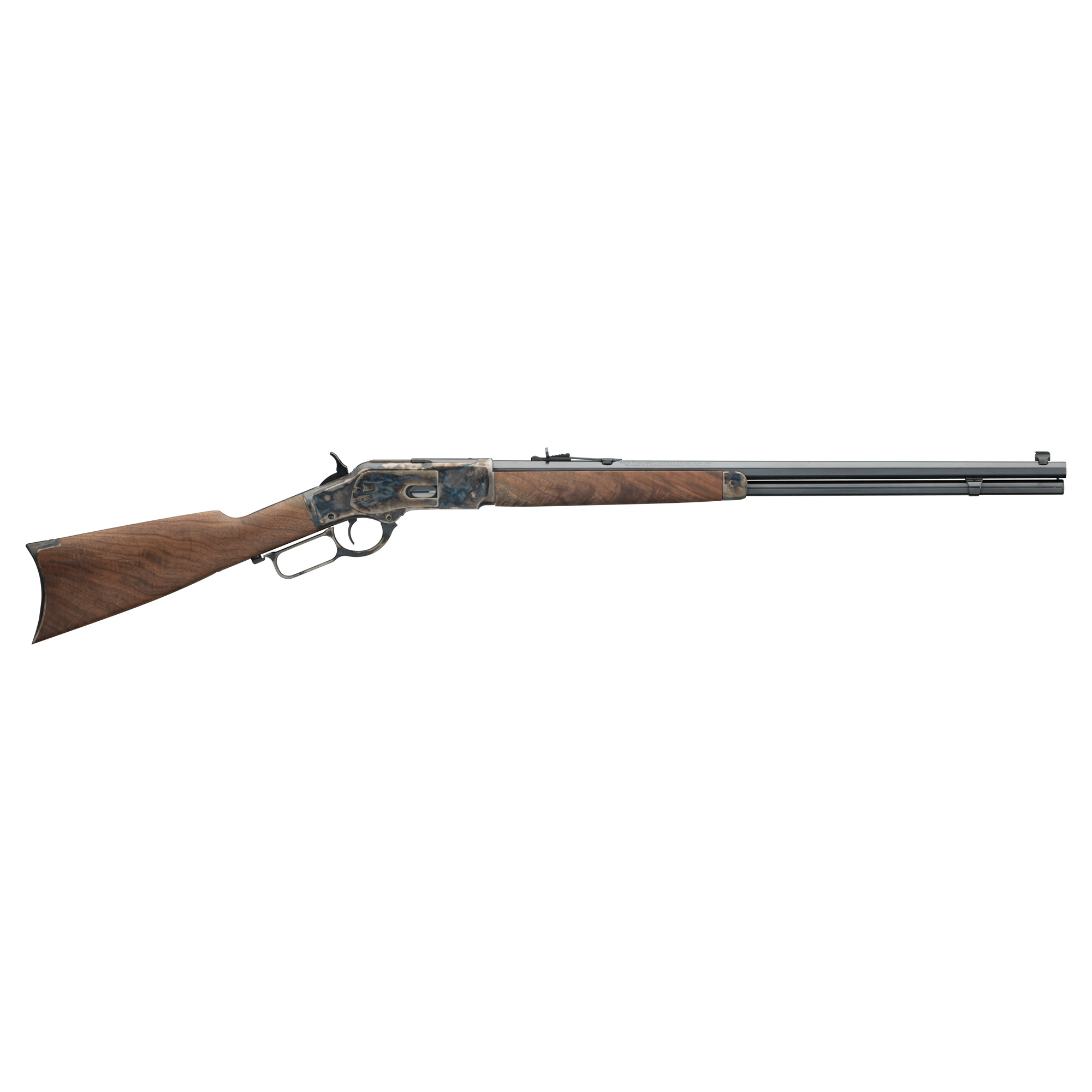 Winchester Repeating Arms Model 1873 Sporter, Lever Action Rifle, 357 Magnum, 24 Octagon Barrel, Color Case Hardened Finish, Black Walnut Stock, Adjustable Rear Sight, 14 Rounds 534217137