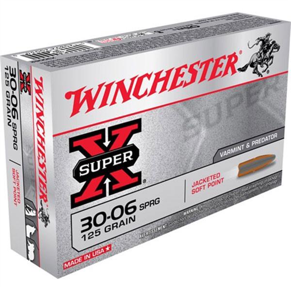 SUPER-X AMMO 30-06 SPRINGFIELD 125GR POINTED SP