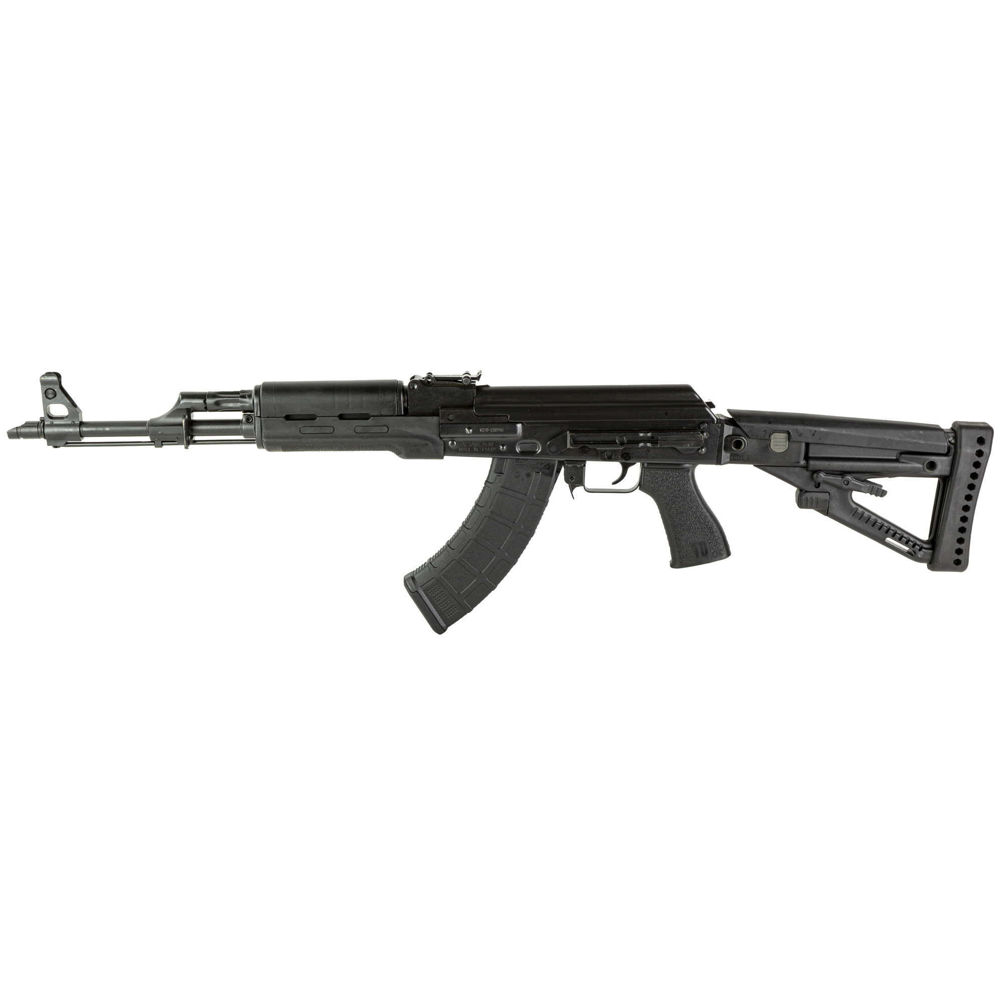 Zastava ZPAPM70, Semi-automatic, 7.62X39, 16.3 Chrome lined Barrel, Blued, Right Hand, 30 Rounds, Black Polymer Furniture, Polymer Handguard, Tango Down Grip ZR7762BHM