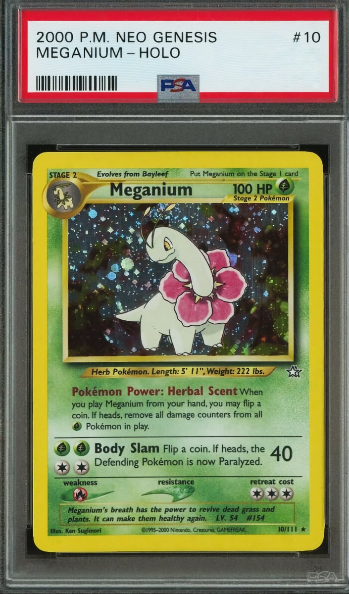 Meganium Holo 2000 Pokemon Neo Genesis