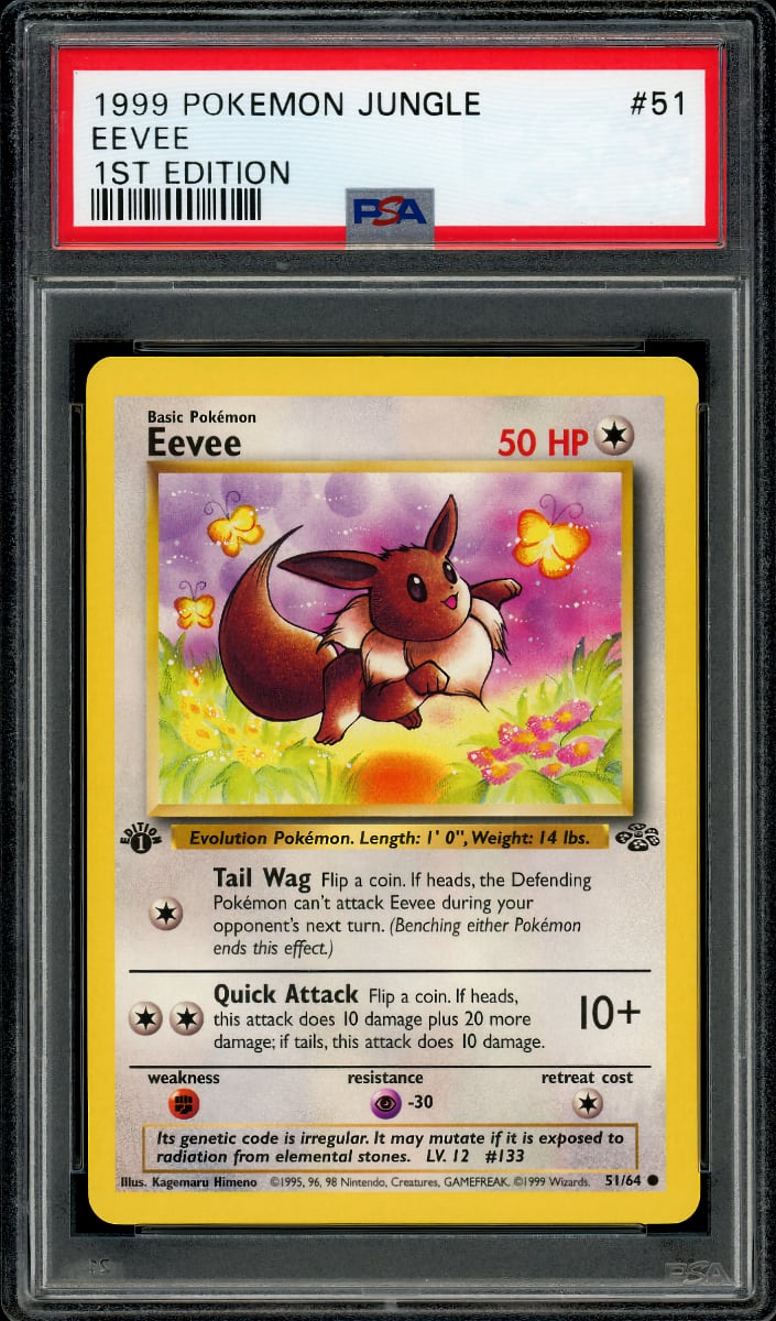 Eevee 1999 Pokemon Jungle 1st Edition