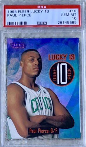 1998 Fleer Basketball Paul Pierce #10 PSA 8