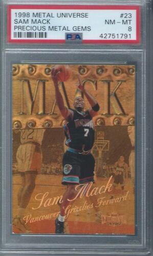 1998 Metal Universe Basketball Precious Metal Gems Sam Mack #23