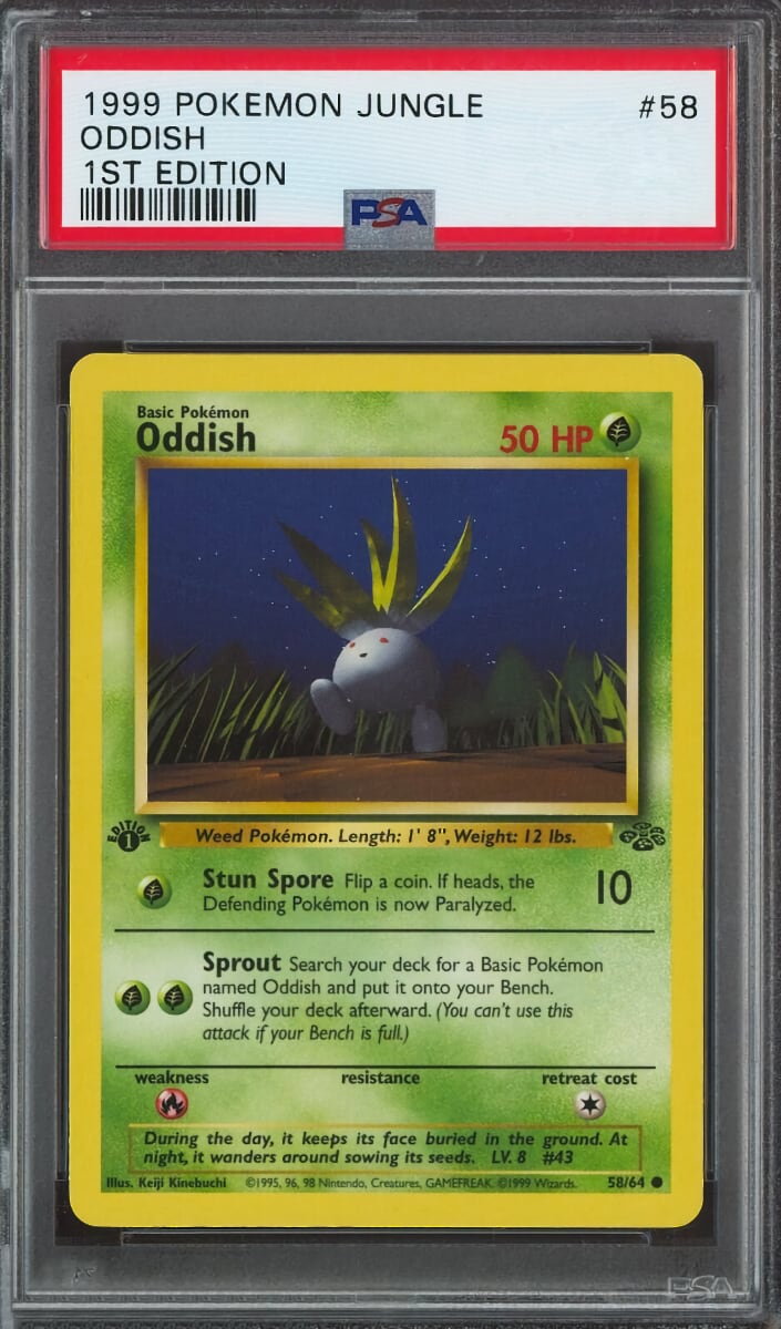 Oddish 1999 Pokemon Jungle 1st Edition
