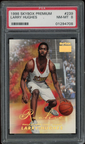 1998 Skybox Premium Basketball Larry Hughes #239 PSA 7.5