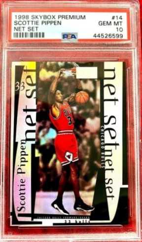 1998 Skybox Premium Basketball Scottie Pippen #14 PSA 10