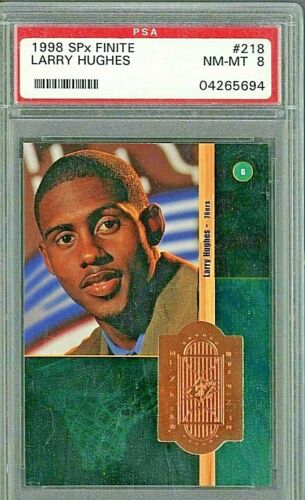 1998 SPx Finite Basketball Larry Hughes #218 PSA 7.5