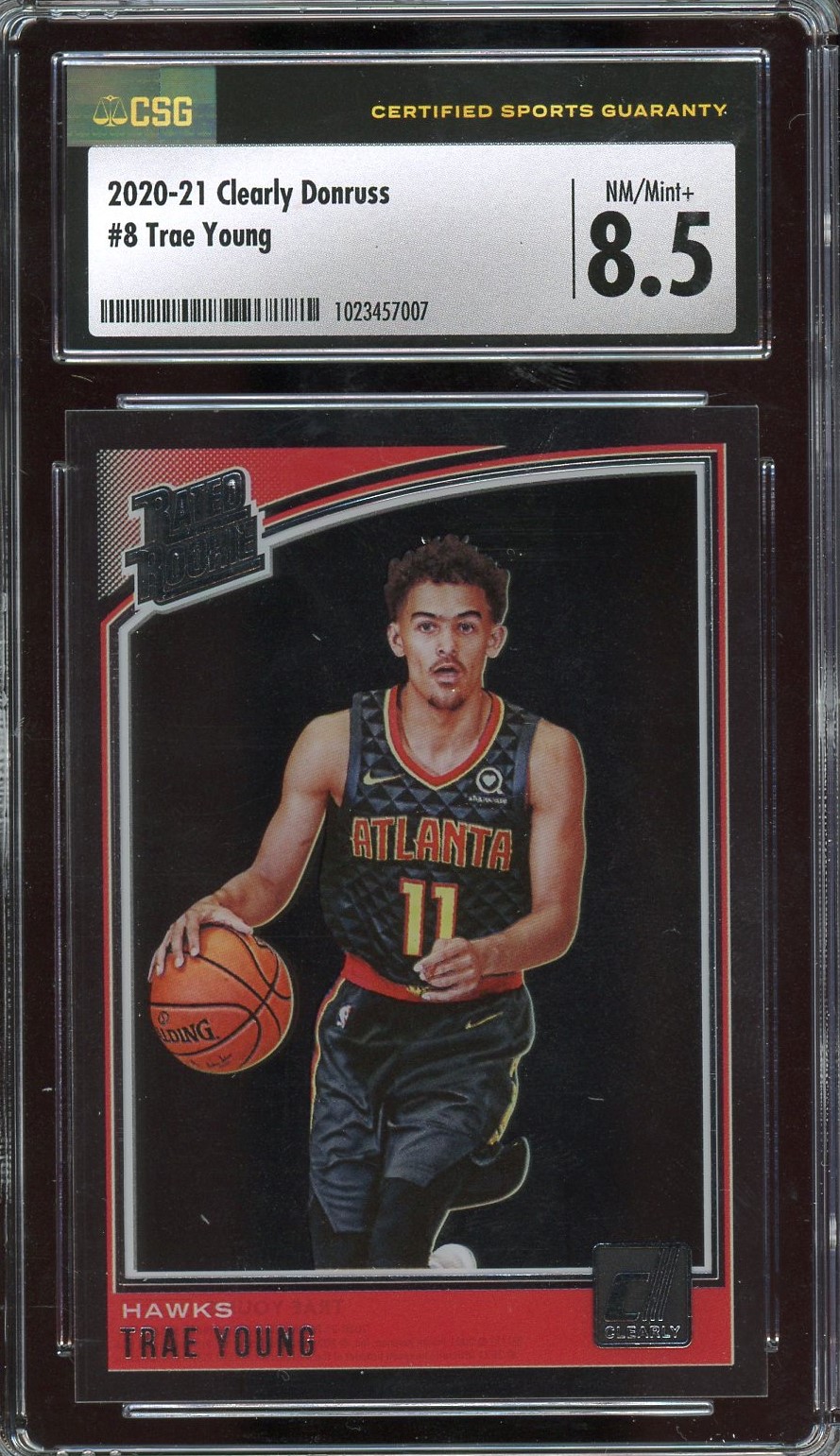 2020 Panini Clearly Donruss Basketball Trae Young #8