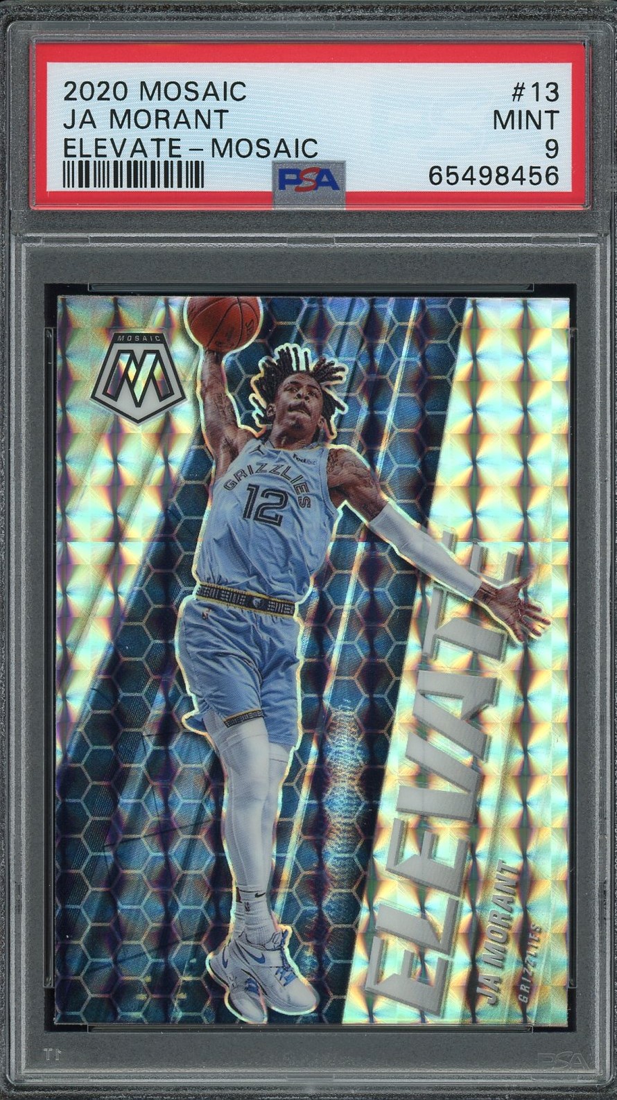 2020 Panini Mosaic Basketball Mosaic Ja Morant #13 PSA 9