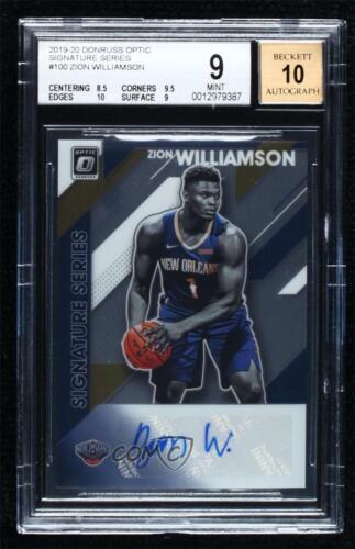 2019 Donruss Optic Basketball Zion Williamson #100 BGS 8.5