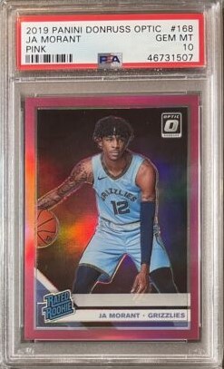 2019 Donruss Optic Basketball Pink Ja Morant #168 PSA 10