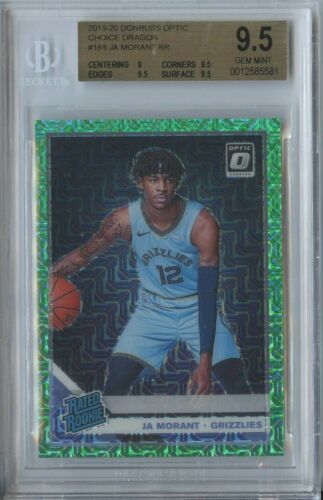 2019 Donruss Optic Basketball Dragon Ja Morant #168 BGS 8.5