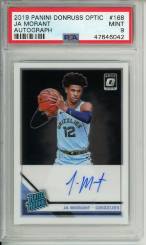 2019 Donruss Optic Basketball Ja Morant #168 PSA 9