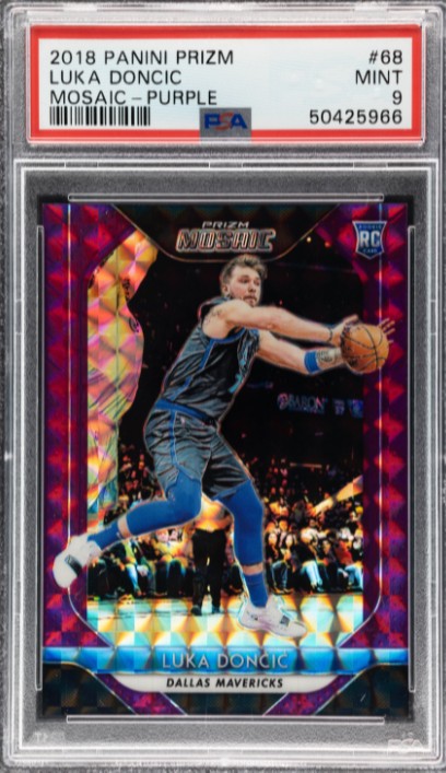 2018 Panini Prizm Mosaic Basketball Purple Luka Doncic #68