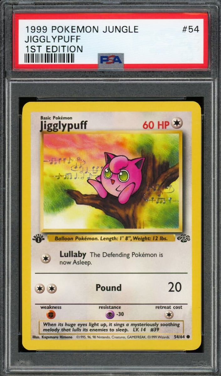 Jigglypuff 1999 Pokemon Jungle 1st Edition