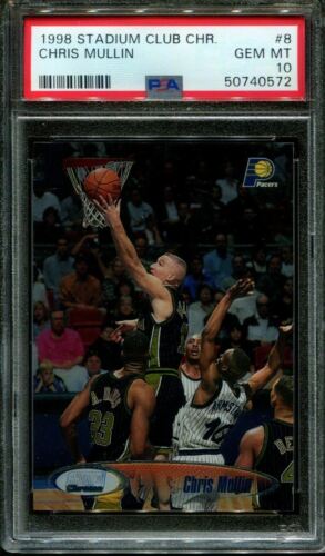 1998 Topps Stadium Club Basketball Chris Mullin #8 PSA 10