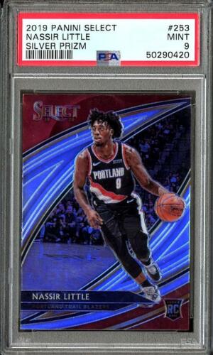 2019 Panini Select Basketball Silver Prizm Nassir Little #253 PSA 9