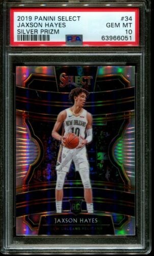 2019 Panini Select Basketball Silver Prizm Jaxson Hayes #34 PSA 9