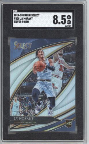 2019 Panini Select Basketball Silver Prizm Ja Morant #208 PSA 10