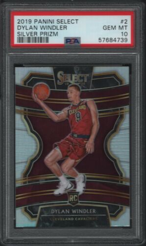 2019 Panini Select Basketball Silver Prizm Dylan Windler #2 PSA 9
