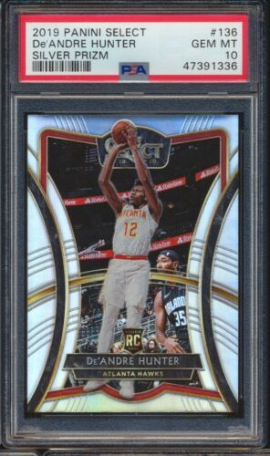 2019 Panini Select Basketball Silver Prizm De'Andre Hunter #136 PSA 10