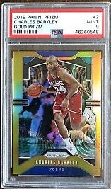2019 Panini Prizm Basketball Gold Charles Barkley #2 PSA 8.5