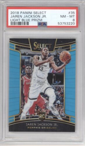 2018 Panini Select Basketball Light Blue Jaren Jackson Jr. #35 PSA 9