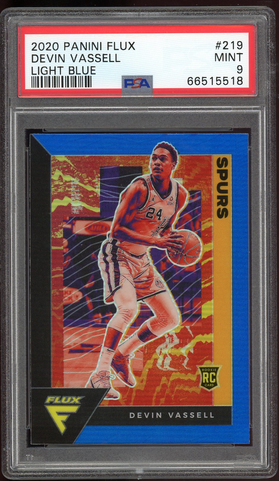 2020 Panini Flux Basketball Light Blue Devin Vassell #219