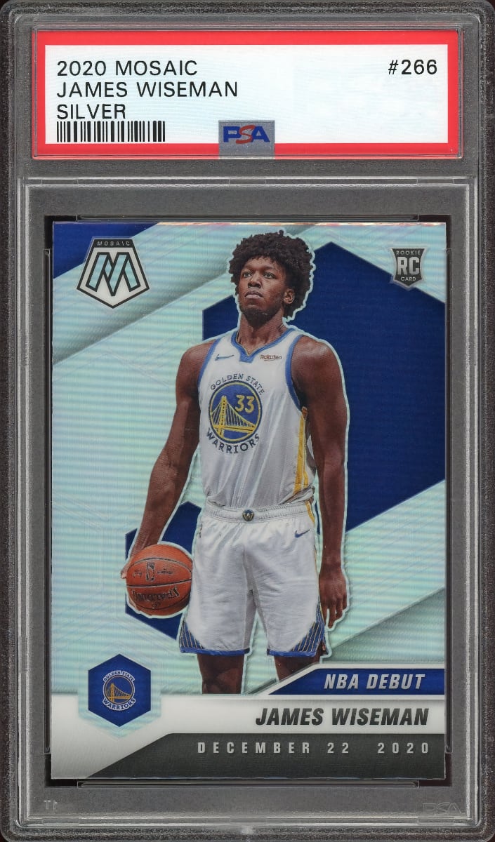 2020 Panini Mosaic Basketball Silver James Wiseman #266 PSA 8.5